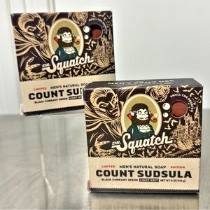 DR. SQUATCH Halloween Limited Edition COUNT SUDSULA Soap 2-Pack - NEW